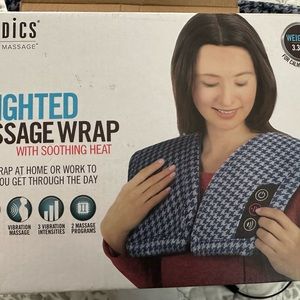 Weighted massage neck wrap